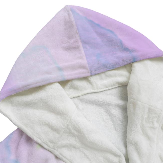 Preview: Bunter Bademantel Aussie Flanell – flauschig & farbenfroh, Größen S–2XL